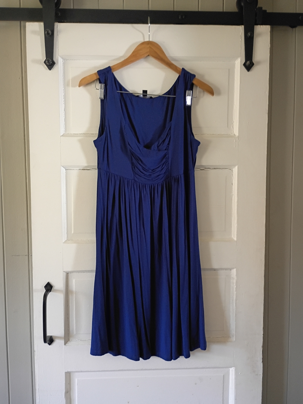 mercer & madison Sleeveless Cowl Neck Midi Dress in Royal Blue